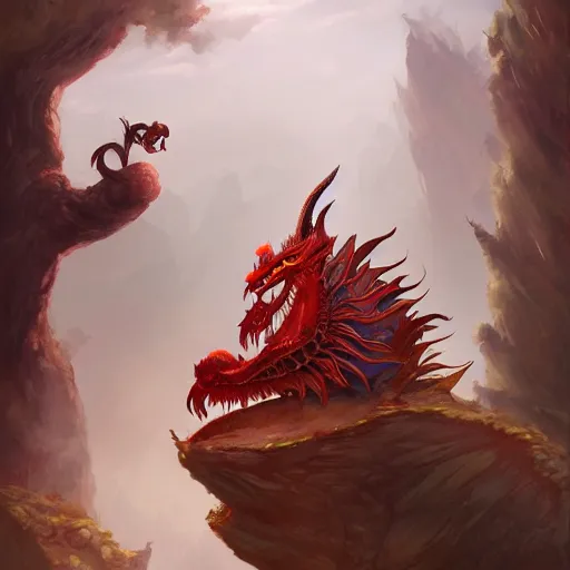Prompt: brother grimms fairytale chinese dragon digital art, irina french, heraldo ortega, mandy jurgens trending on artstation 8 k 1 5 0 mpx