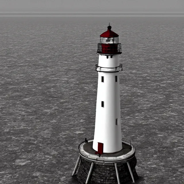 Image similar to a beautiful view of silent hill lighthouse, ultra detailed