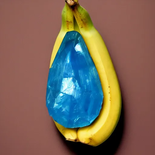 Image similar to There is topaz in the shape of a banana.