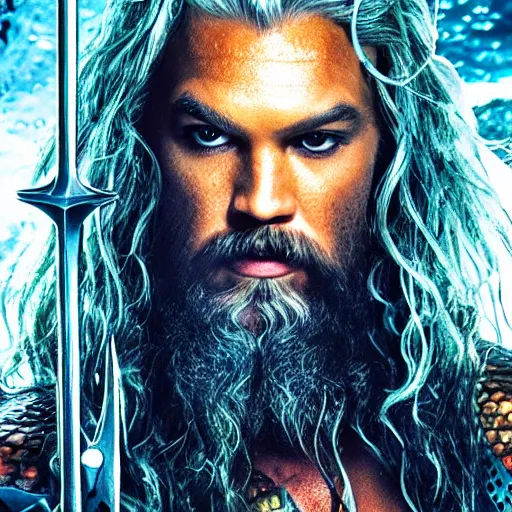 Image similar to aquaman gandalf, dslr profile photo