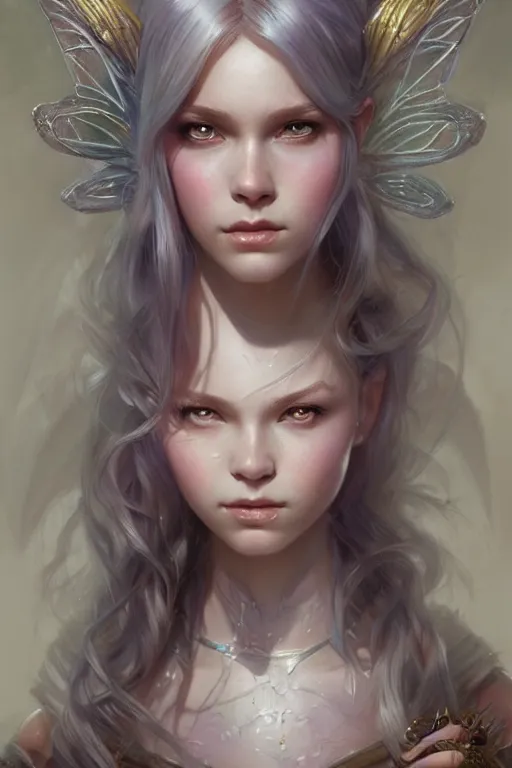 Image similar to fairy princess, highly detailed, d & d, fantasy, highly detailed, digital painting, trending on artstation, concept art, sharp focus, illustration, art by artgerm and greg rutkowski and magali villeneuve