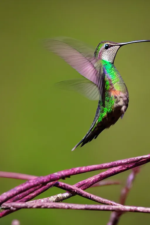 Prompt: an insanely fat obese humming bird, wildlife photography