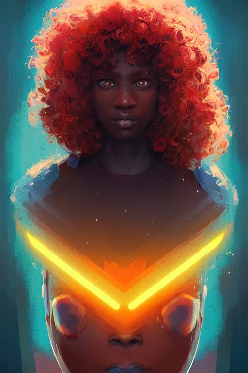 Image similar to Childish Gambio, curly hair, symmetrical!! sci-fi, modern, colourful!! highly detailed, digital painting, artstation, concept art, sharp focus, illustration, by greg rutkowski