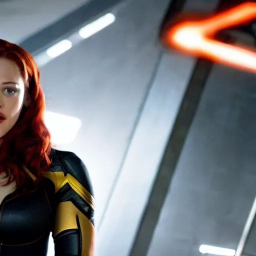 Image similar to a still of kat dennings as black widow in iron man 2 ( 2 0 1 0 )