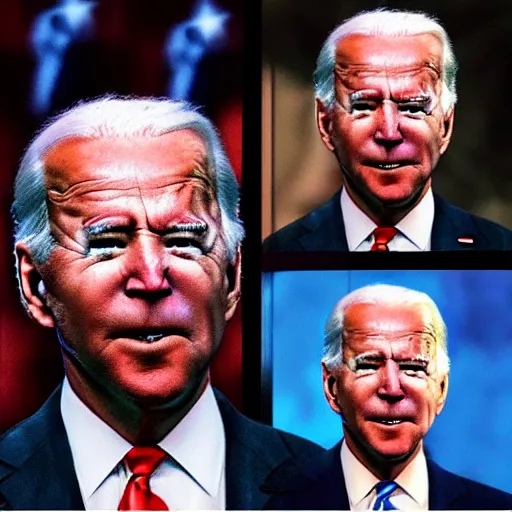 Prompt: Evil Joe Biden with Glowing Eyes