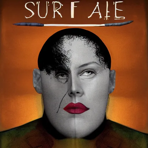 Image similar to your face is a lie, surrealist