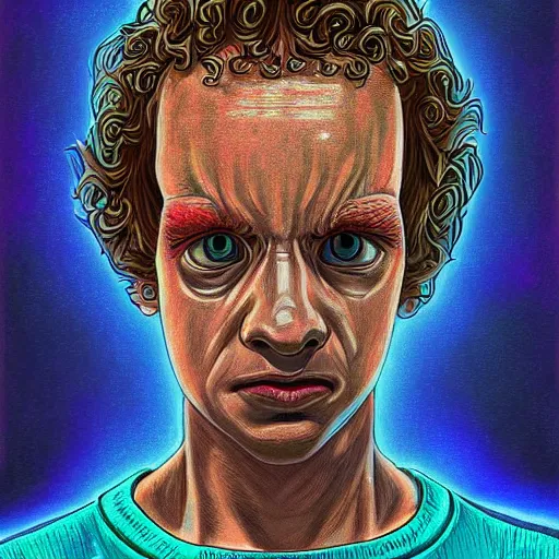 Image similar to portrait of monster demogorgan from stranger things, highly detailed, centered, digital painting