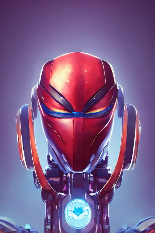 Image similar to epic mask helmet robot ninja portrait stylized as fornite style game design fanart by concept artist gervasio canda, behance hd by jesper ejsing, by rhads, makoto shinkai and lois van baarle, ilya kuvshinov, rossdraws global illumination radiating a glowing aura global illumination ray tracing hdr render in unreal engine 5