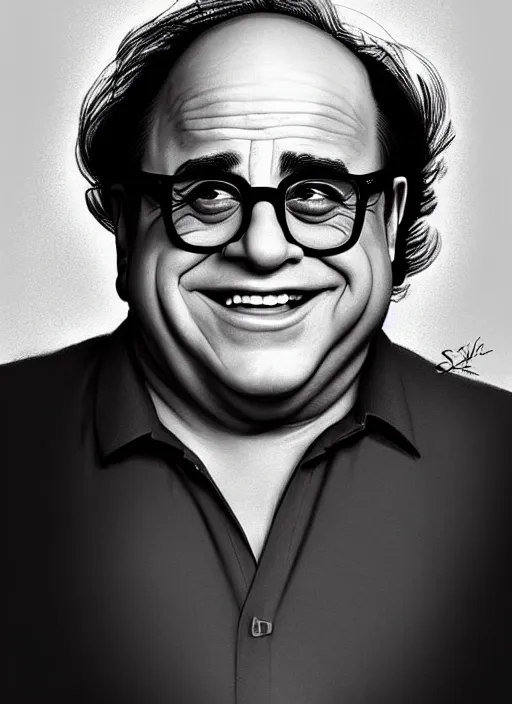 Prompt: photo of a gorgeous young Danny Devito in the style of stefan kostic, realistic, sharp focus, 8k high definition, insanely detailed, intricate, elegant, art by stanley lau and artgerm