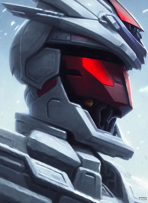 Prompt: portrait epic gundam helmet. highly detailed, digital painting, concept art, smooth, sharp focus, illustration, art by greg rutkowski