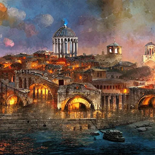 Image similar to The Roman city of Constantinople, by Marc Simonetti