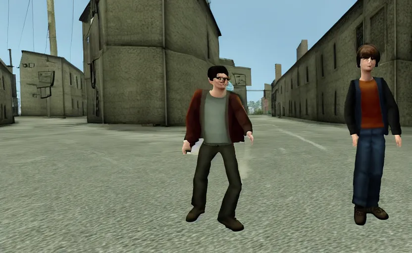 Prompt: Harry potter in GTA San Andreas