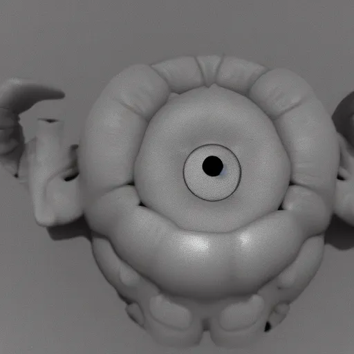 Image similar to baby beholder, hyper realistic, unreal engine, shine, 3d render