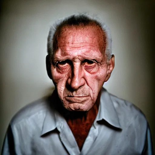 Image similar to evil ron huldai, award winning portrait photography