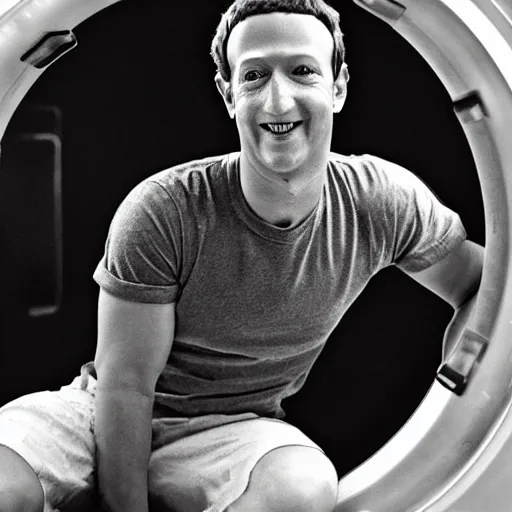 Prompt: mark zuckerberg in a cryostasis tube from Aliens. photograph.