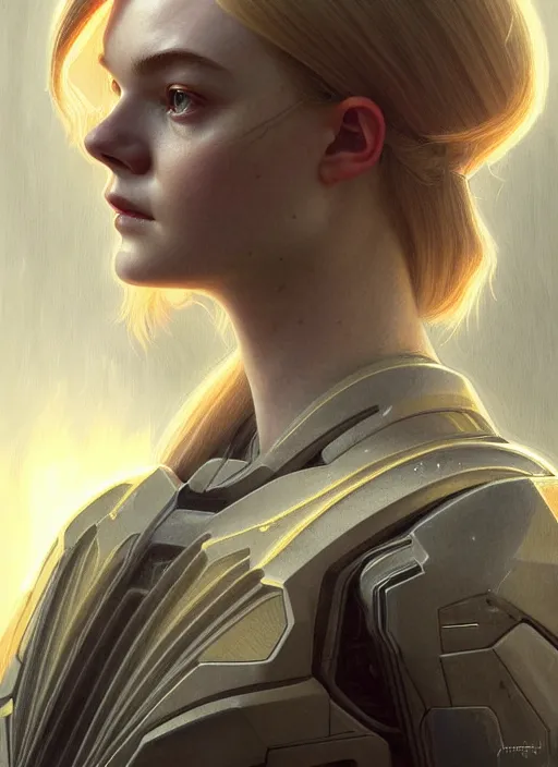 Prompt: symmetry!! portrait of elle fanning in halo 2, horror, fashion, dark!! intricate, elegant, highly detailed, digital painting, artstation, concept art, smooth, sharp focus, illustration, art by artgerm and greg rutkowski and alphonse mucha