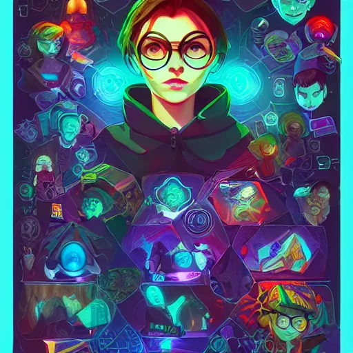 Image similar to skill magic geek inside matrix deepdream radiating a glowing aura stuff loot legends stylized digital illustration video game icon artstation lois van baarle, ilya kuvshinov, rossdraws,