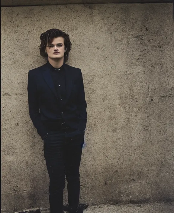 Prompt: portrait of joe keery photographed by nan goldin