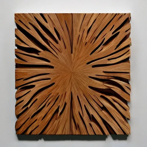 Image similar to a wood masterpiece symbolizing happyness