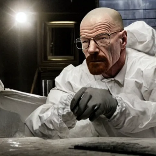 Prompt: bryan cranston kills walter white