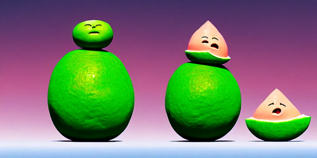 Image similar to elon musk as a melon, hyperrealistic, claymation, volumetric lighting, 3 5 mm film still, concept art