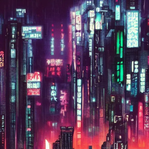 cityscape, ghost in the shell, blade runner | Stable Diffusion | OpenArt