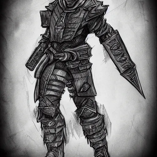 Image similar to ragged bone armor. digital charcoal sketch. prop design multiple angles. # digitalsketch # monochrome # sketch # ink # characterdesign # dndcharacter # charactersketch # characterconcept # conceptart