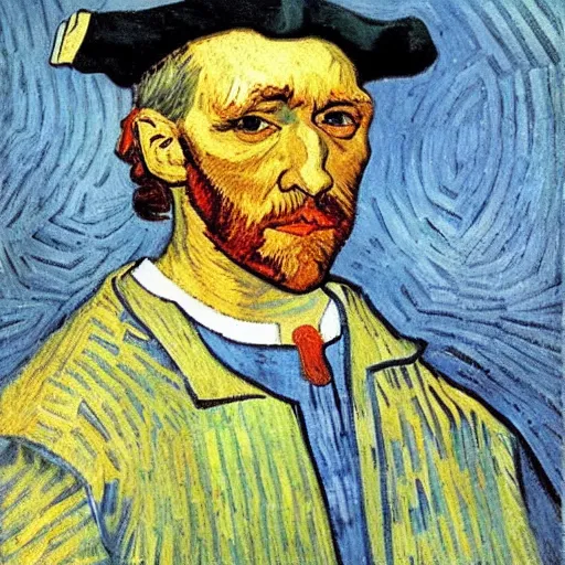 Image similar to christopher columbus painted by van gogh