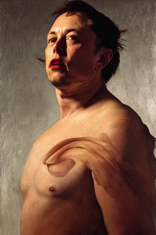 Image similar to beautiful oil matte portrait painting, elon musk as the god emperor of ancient rome, art by anders zorn, wonderful masterpiece highly detailed, beautiful cinematic light deep focus, elegant, digital painting, smooth, sharp focus, golden ratio, dramatic illumination, ultra realistic, 8 k, art by artemisia lomi gentileschi and caravaggio