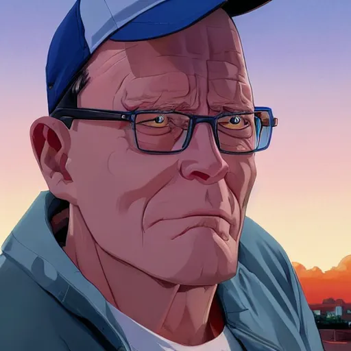 Prompt: hank hill, art gta 5 cover, official fanart behance hd artstation by jesper ejsing, by rhads, makoto shinkai and lois van baarle, ilya kuvshinov, ossdraws, and by feng zhu and loish and laurie greasley, victo ngai, andreas rocha, john harris