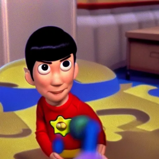 Prompt: mr spock in toy story , 1995