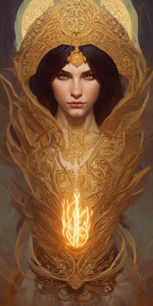 Image similar to slavic Goddess, intricate, highly detailed, digital painting, artstation, concept art, smooth, sharp focus, illustration, Unreal Engine 5, 8K, art by artgerm and greg rutkowski and alphonse mucha