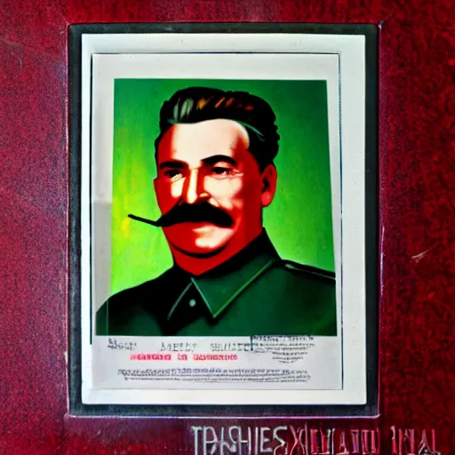 Prompt: color photo of stalin, award winning photo, 3 5 mm lense