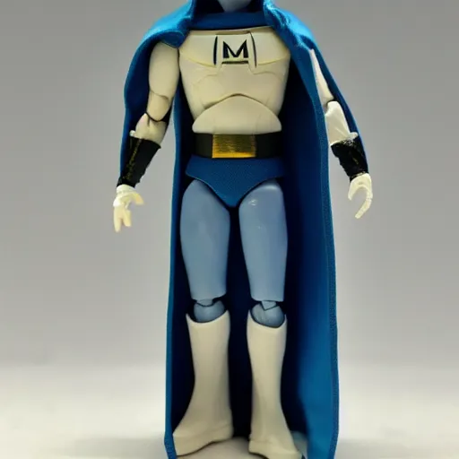 Image similar to 1 9 8 0 s kenner style action figure of moon knight, 5 points of articulation, full body, 4 k, highly detailed