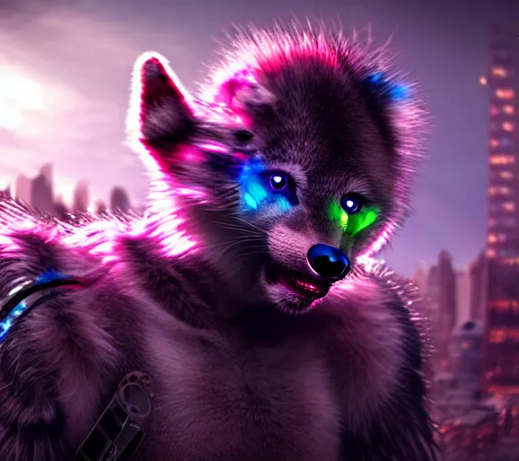 Image similar to high - resolution photograph from a biopunk era furry fandom convention ( midwest furfest 2 0 4 7 ), taking place after the genetic revolution and quantum singularity. photorealistic.