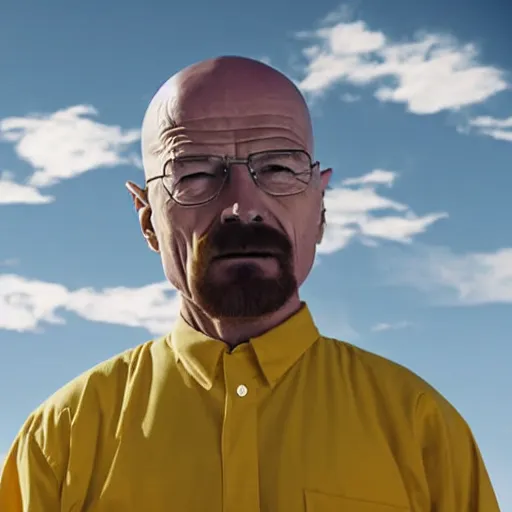 Image similar to walter white as a hot air balloon