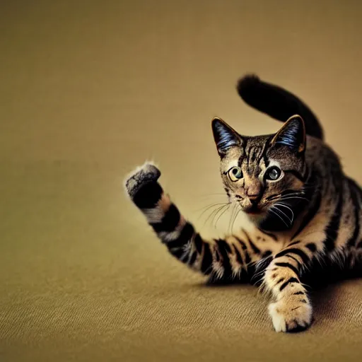 Prompt: a feline scorpion - cat - hybrid, animal photography