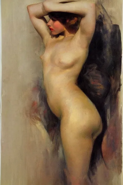 Prompt: abstract sensual portrait by anders zorn, vladimir volegov, pablo picasso!!, art frahm, gil elvgren