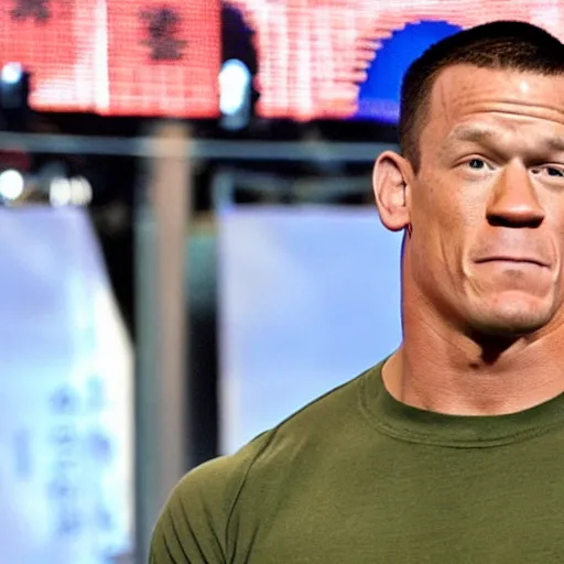 Image similar to john cena accepting responsibility for the chinese invasion of taiwan