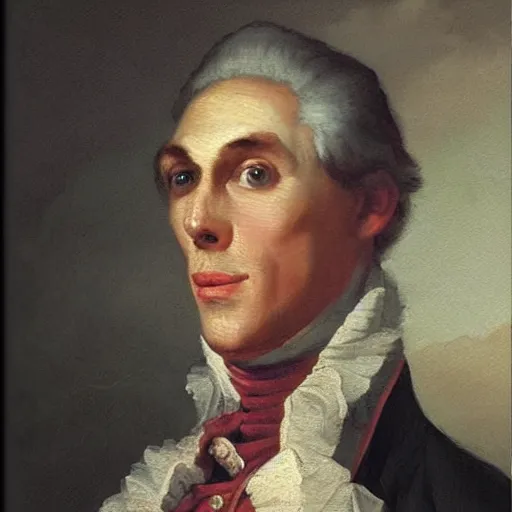 Image similar to An 18th century oil painting of Jerma985, portrait of Jerma985, grainy, realistic, very realistic, hyperrealistic, highly detailed, very detailed, extremely detailed, very neat, very epic, very cool, detailed, trending on artstation