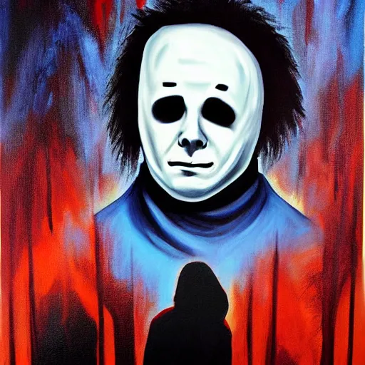 Prompt: Michael Myers Painting 4k detail