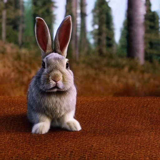 Image similar to a rabbit in the movie twin peaks