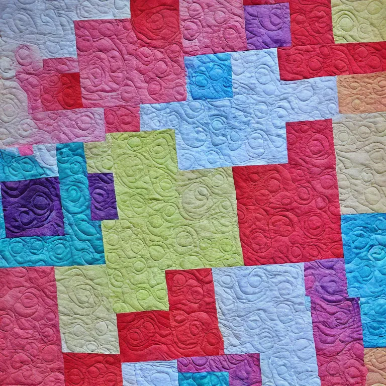 Image similar to abstract rose quilt