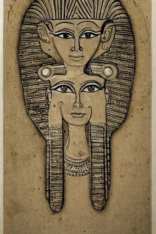 Prompt: a highly detailed beautiful portrait of a egyptian god with facial expression : happy in the style of philippe faraut.