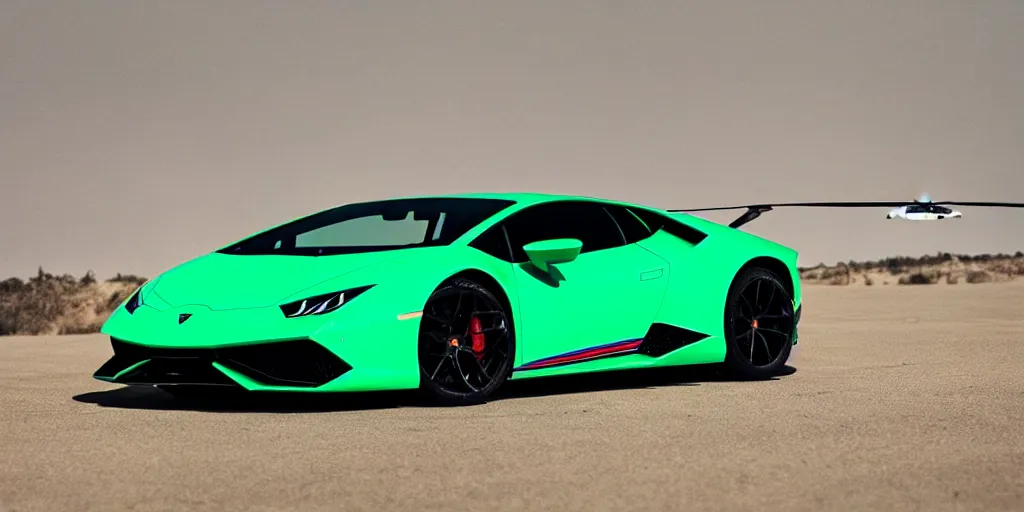 Prompt: a lamborghini huracan helicopter design, vehicle design, high detail, still shot