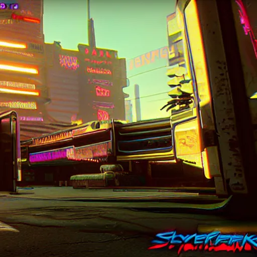 Prompt: Cyberpunk 2077 in PlayStation 1 graphics