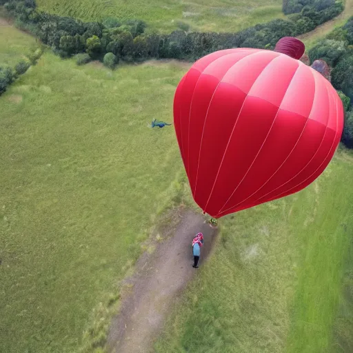 Prompt: the goddess of the balloon ascent