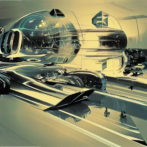 Prompt: surreal dreaming art, magnesium, art by syd mead and john berkey and annie leibovitz