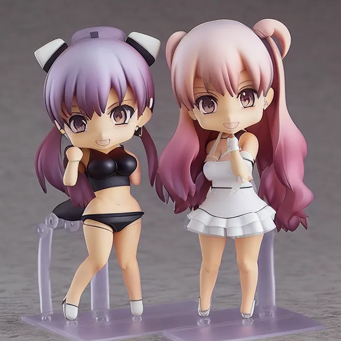 Prompt: an anime nendoroid of ariana grande, figurine, detailed product photo.