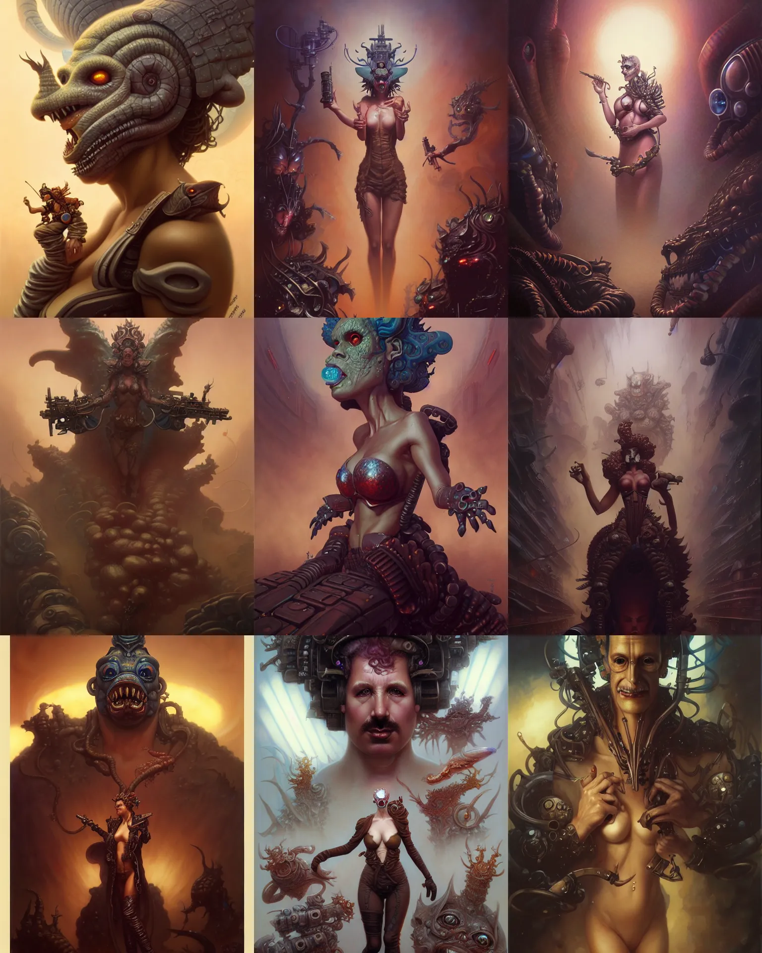 Prompt: gluttony fantasy character portrait, ultra realistic, wide angle, intricate details, blade runner artifacts, highly detailed by peter mohrbacher, boris vallejo, hajime sorayama aaron horkey, gaston bussiere, craig mullins